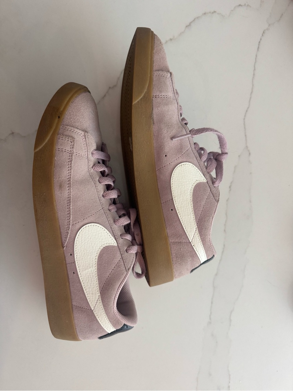 Nike Blazer Low SD Plum Chalk Suede Women’s 10 AV9373-500 Gum